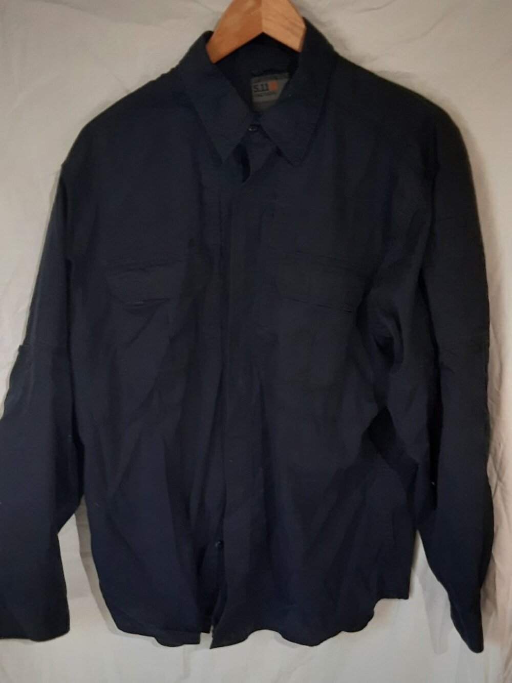 5.11 Tactical Long-Sleeve Shirt, Dark Navy, Men's Large